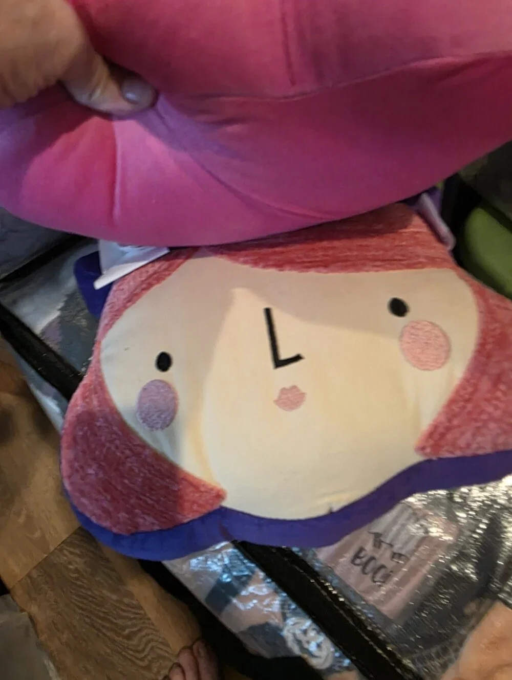 Plush Witch 2 Pack Pillows - Pink & Purple